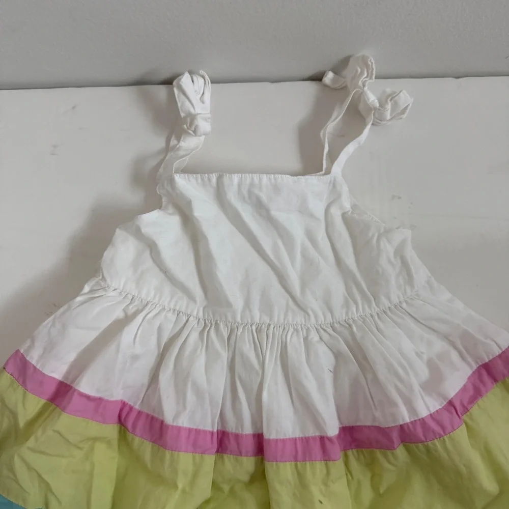 Vintage Gymboree Striped Tiered Cotton Sundress Size 12-18 Months